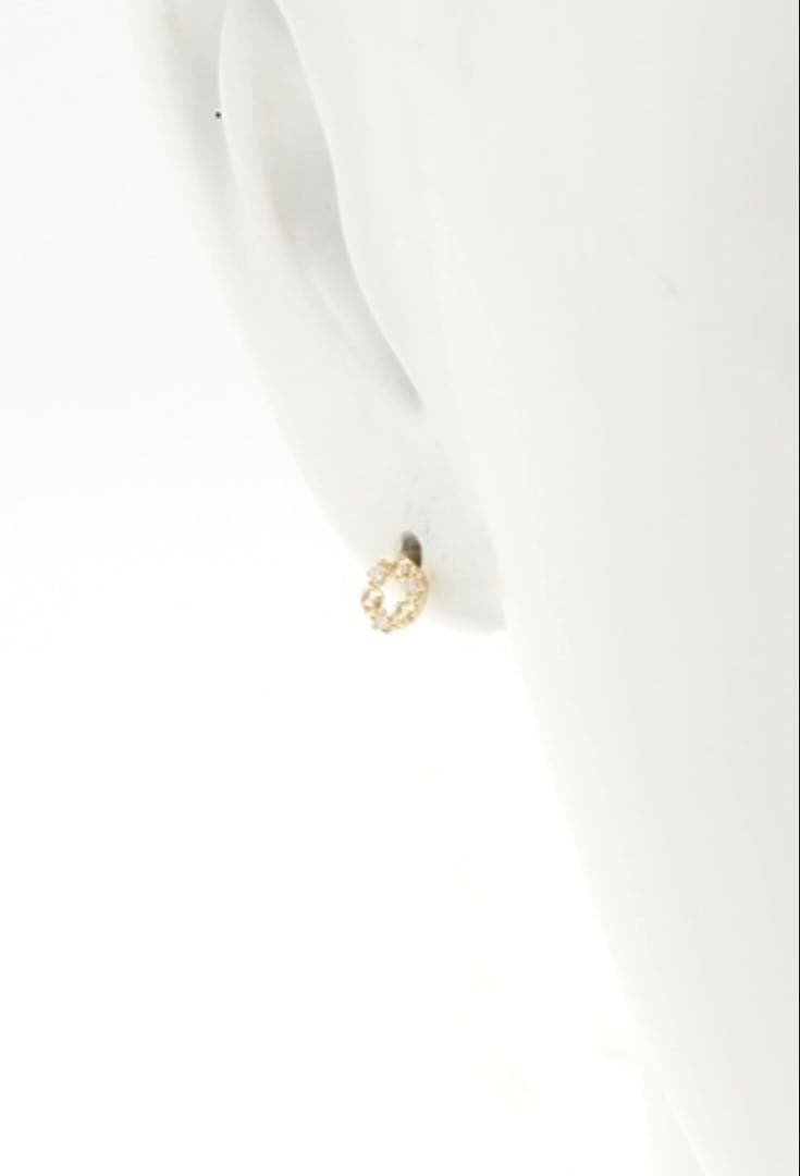 美品✨ agete アガット ピアス 18k ダイヤ ゴールド 片耳のみ 一粒