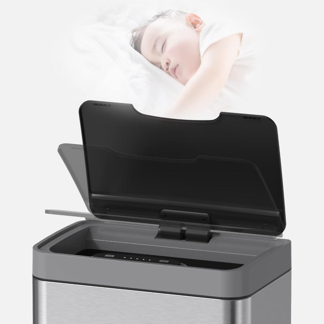 衛生的50Lステンレストラッシュビン - 便利な自動センサー機能