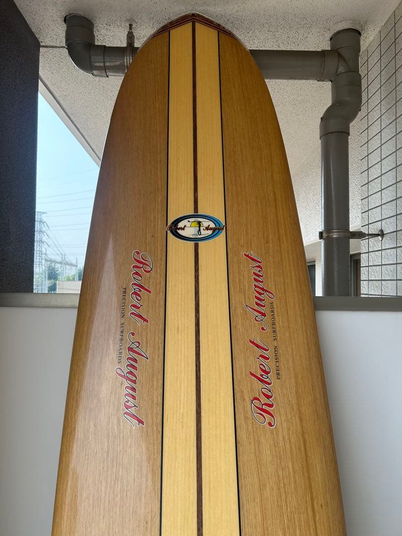【引取限定】ロバートオーガスト サーフテック ウッド ロングボード 9.6