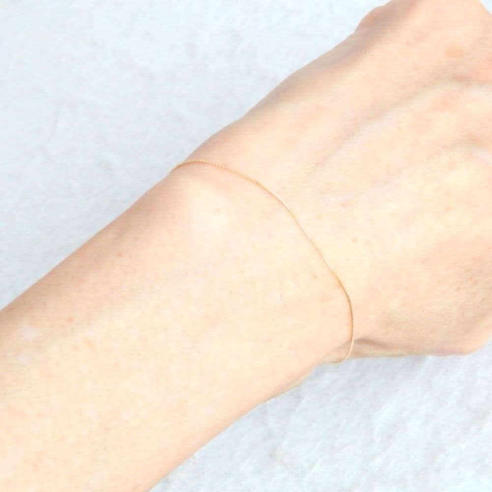 ◡̈⃝✩H&Y✩◡̈⃝様　k18アンクレット　ベネチアンチェーン　0.5㎜