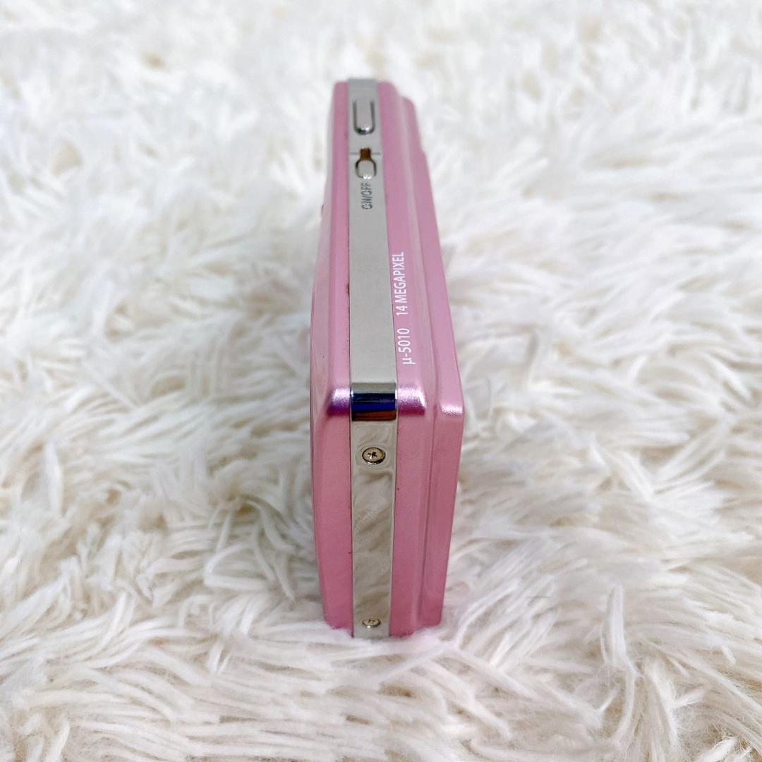 【希少カラー】 オリンパス OLYMPUS μ5010 ピンク コンデジ Y6