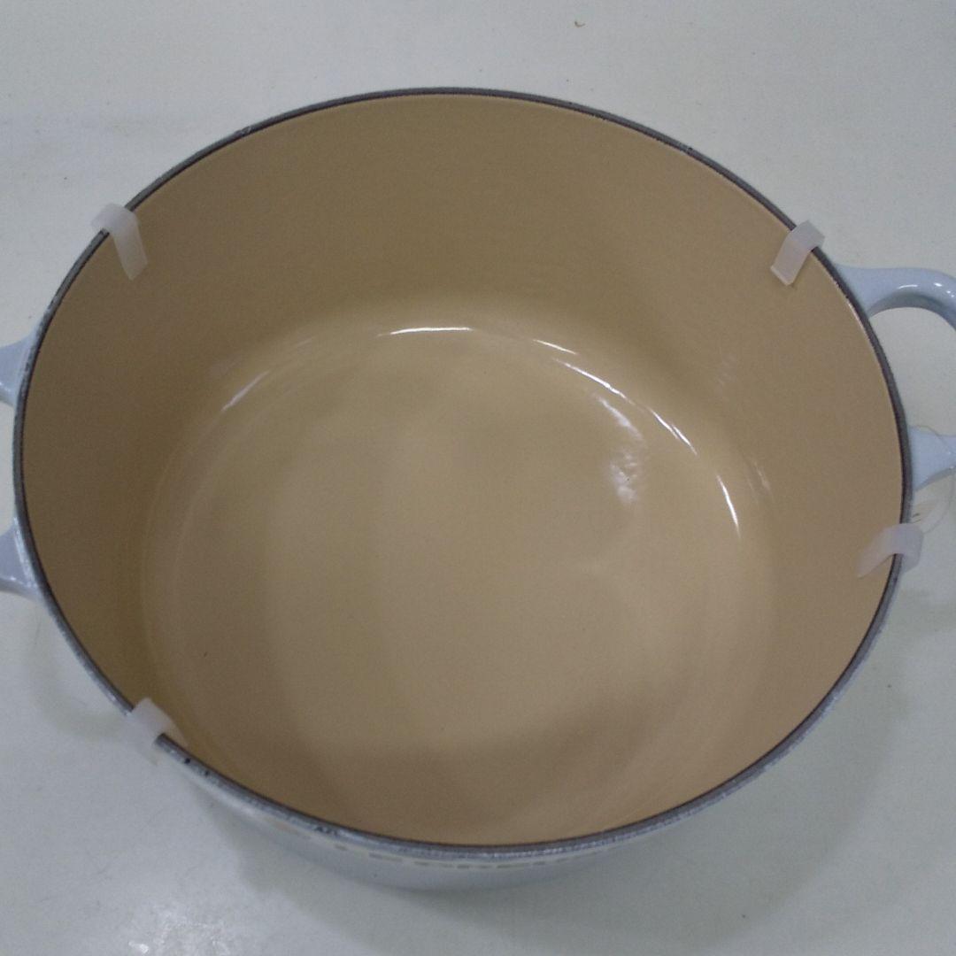 ル・クルーゼココットロンド24センチコースタルブルー