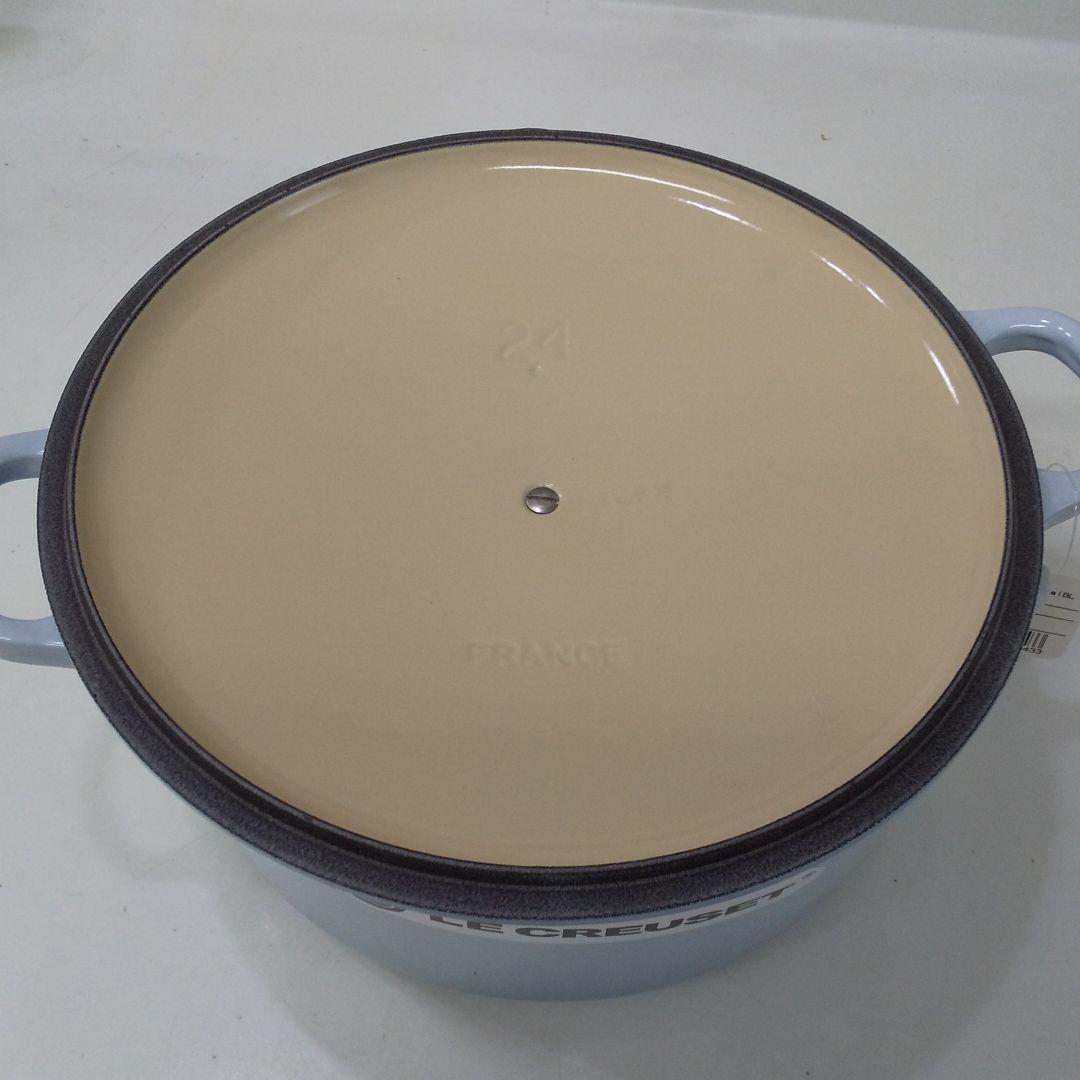 ル・クルーゼココットロンド24センチコースタルブルー