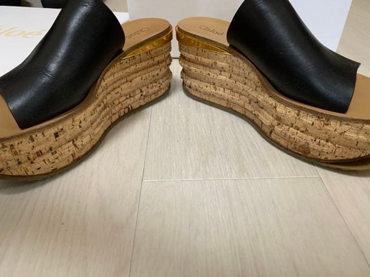 Chloe カミーユ コルクウェッジ サンダル 56179WM-001-5