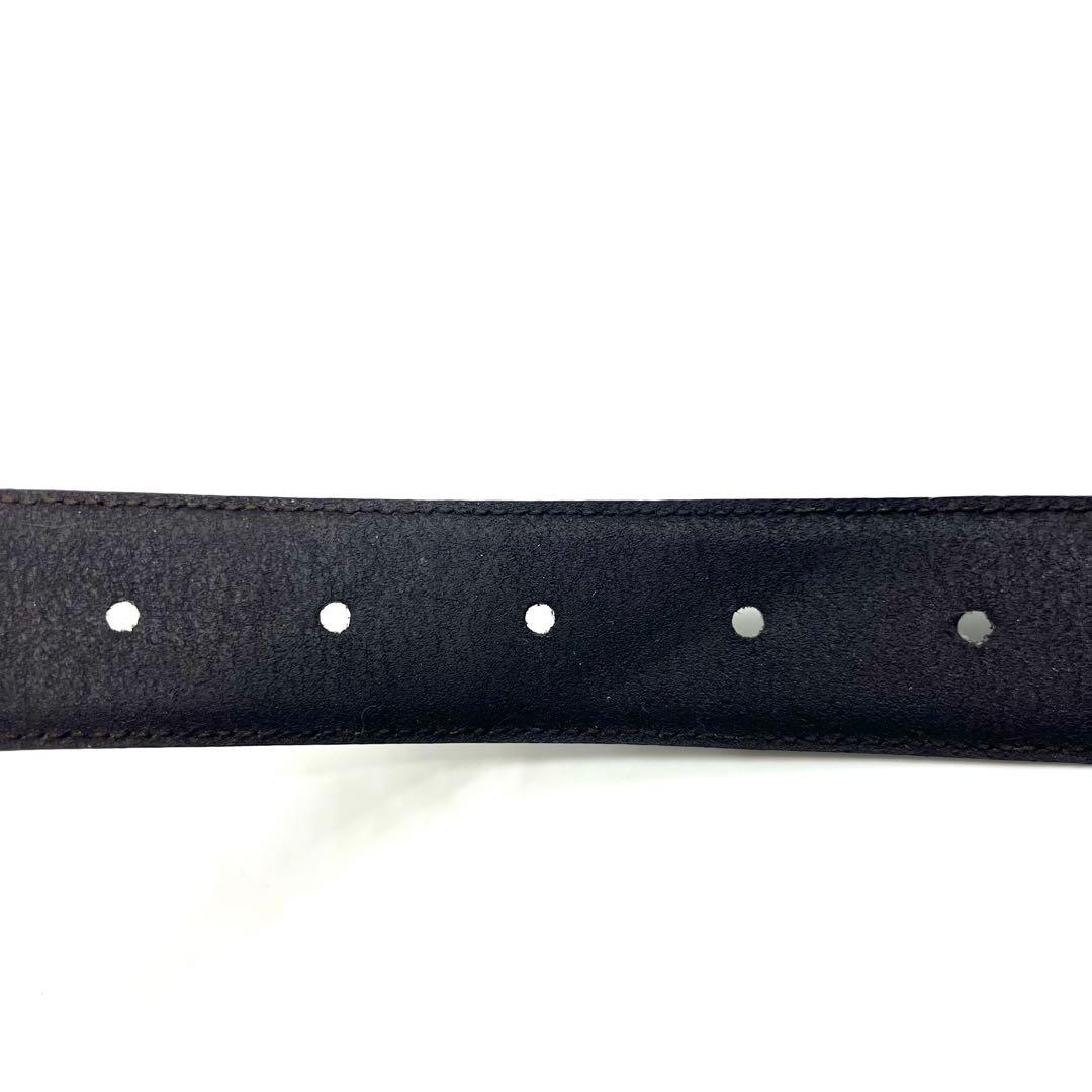 【極美品】FENDI フェンディ　ベルト　Fロゴ　ブラック　レザー