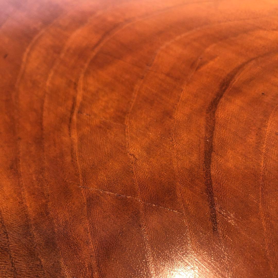 欅一枚板　座卓用木製置脚付　花台文机座卓　板サイズ約68×38×厚さ2.7cm