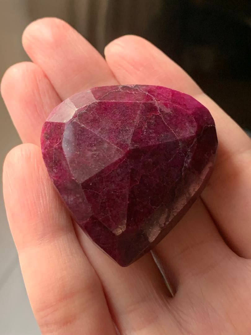 特大天然ルビー　コランダム　219ct 恋愛運　パワーストーン　ルース　根付