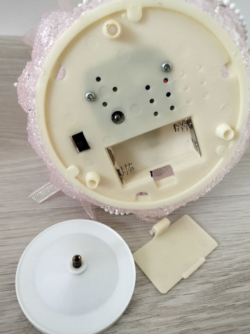 サンリオ ハローキティライト付きクリスマス クリアツリー ピンク オルゴール付き