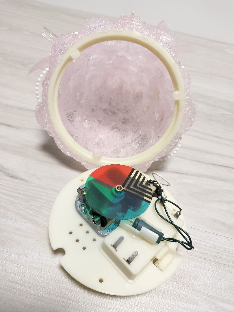 サンリオ ハローキティライト付きクリスマス クリアツリー ピンク オルゴール付き