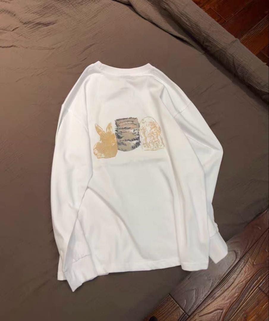 GANNI 動物プリント 長袖トレーナー