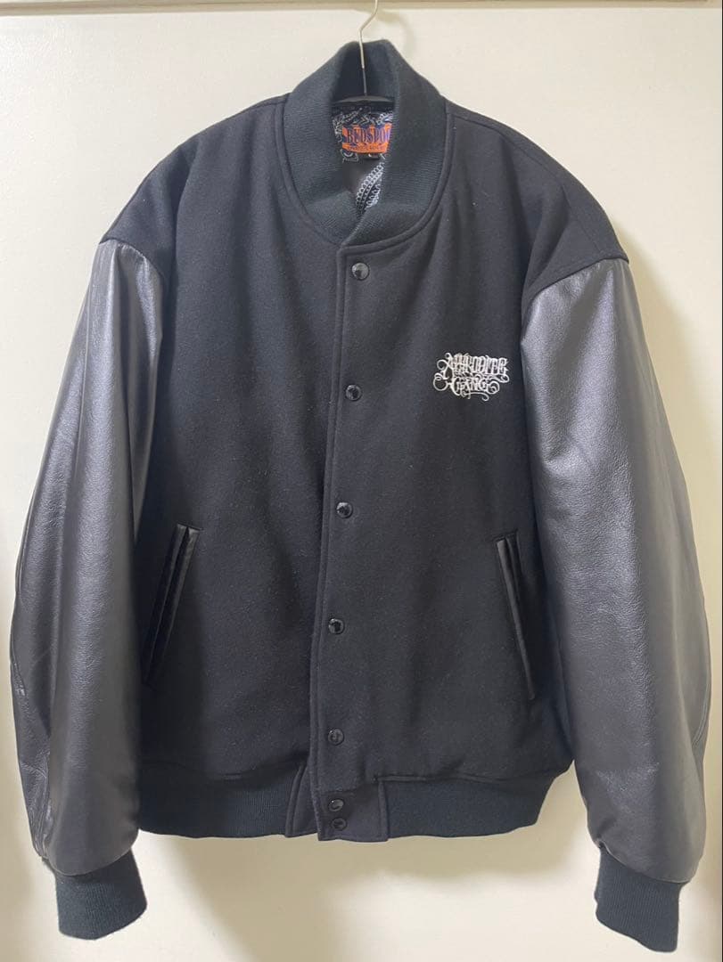 美品　budspool gakkin 舐達麻バッズガッキン　スタジャンレザー牛革