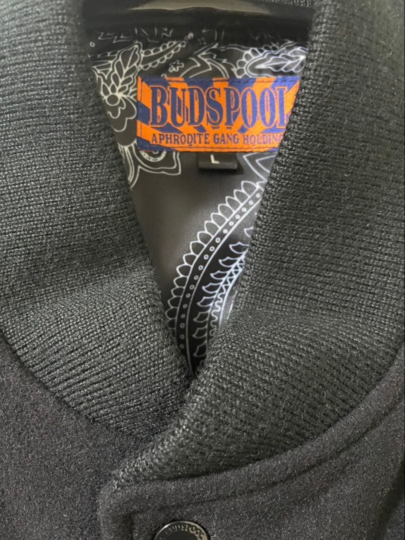美品　budspool gakkin 舐達麻バッズガッキン　スタジャンレザー牛革