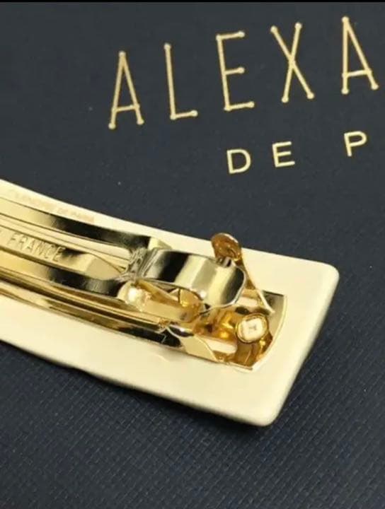 ALEXANDRE DE PARIS バレッタ　レオパード柄