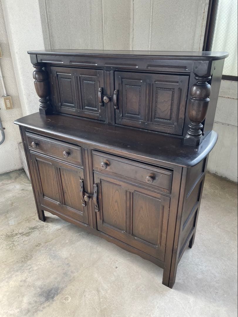 アーコール　レア品　初期　オールドコロニアル　カップボード　サイドボード