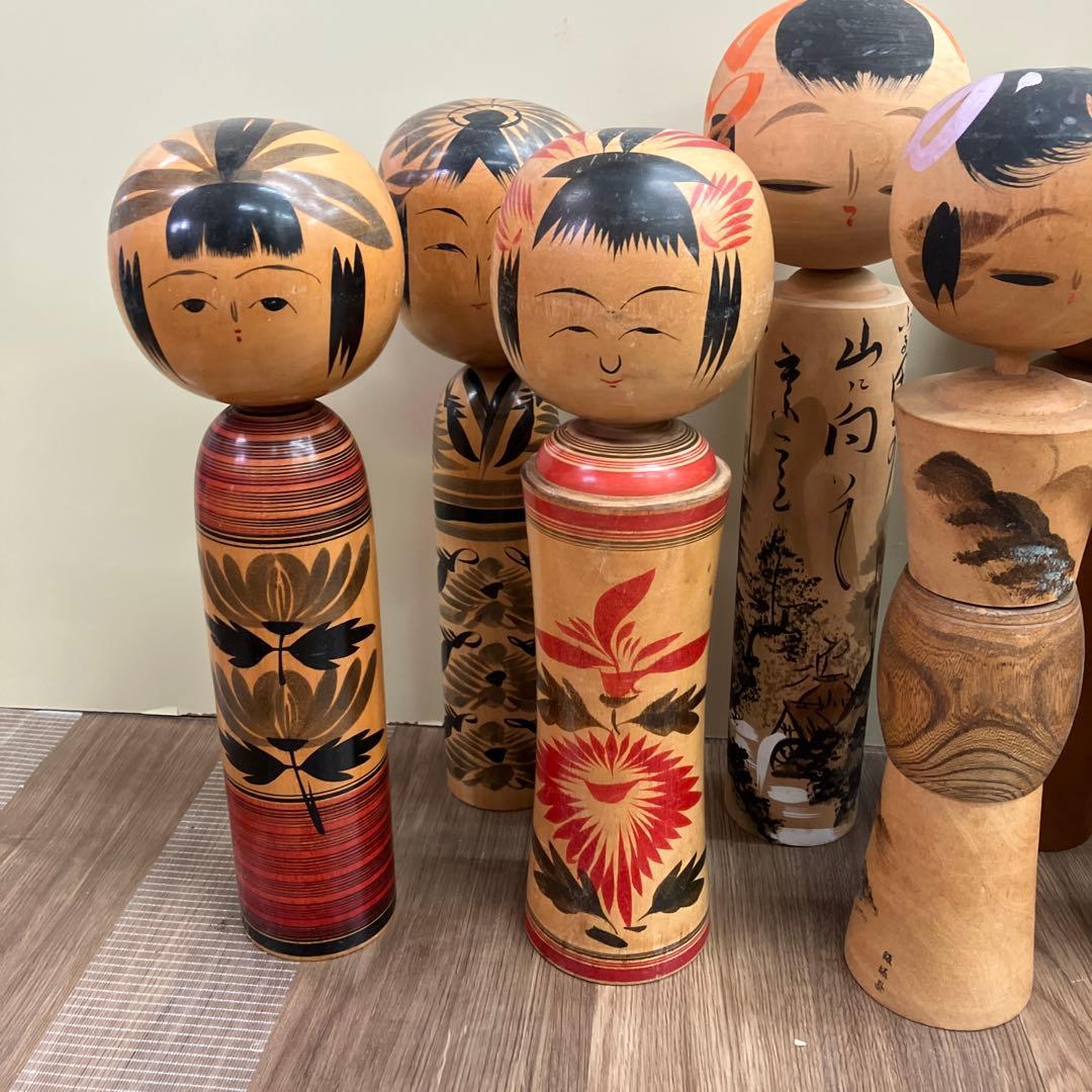 D-2 昭和レトロ 伝統こけし 創作こけし 大量 まとめ売り 16体セット 鳴子