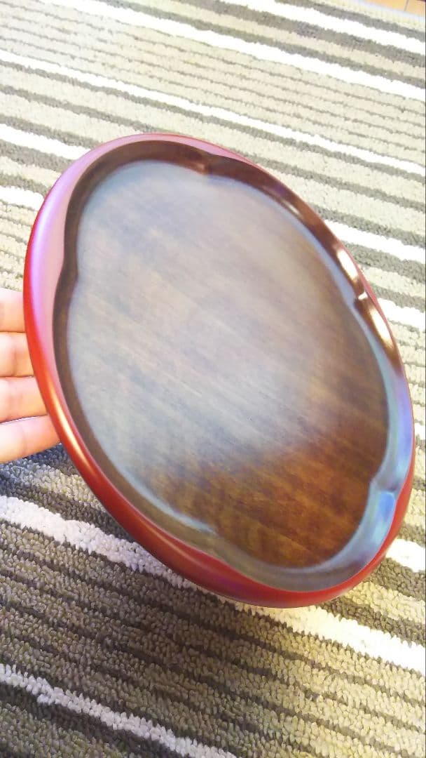 山中塗　梅盆　4枚セット　お盆　トレー