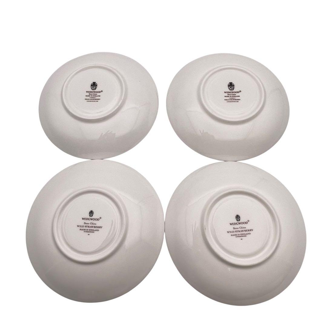 【美品】ウェッジウッド ワイルドストロベリー プレート＆カップ 4セット　まとめ