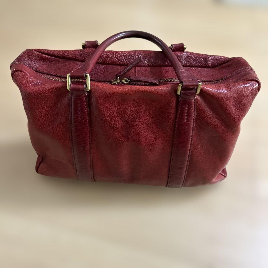 ポーター　プリュム　PORTER PRIME ボストンバッグ レア　赤　革