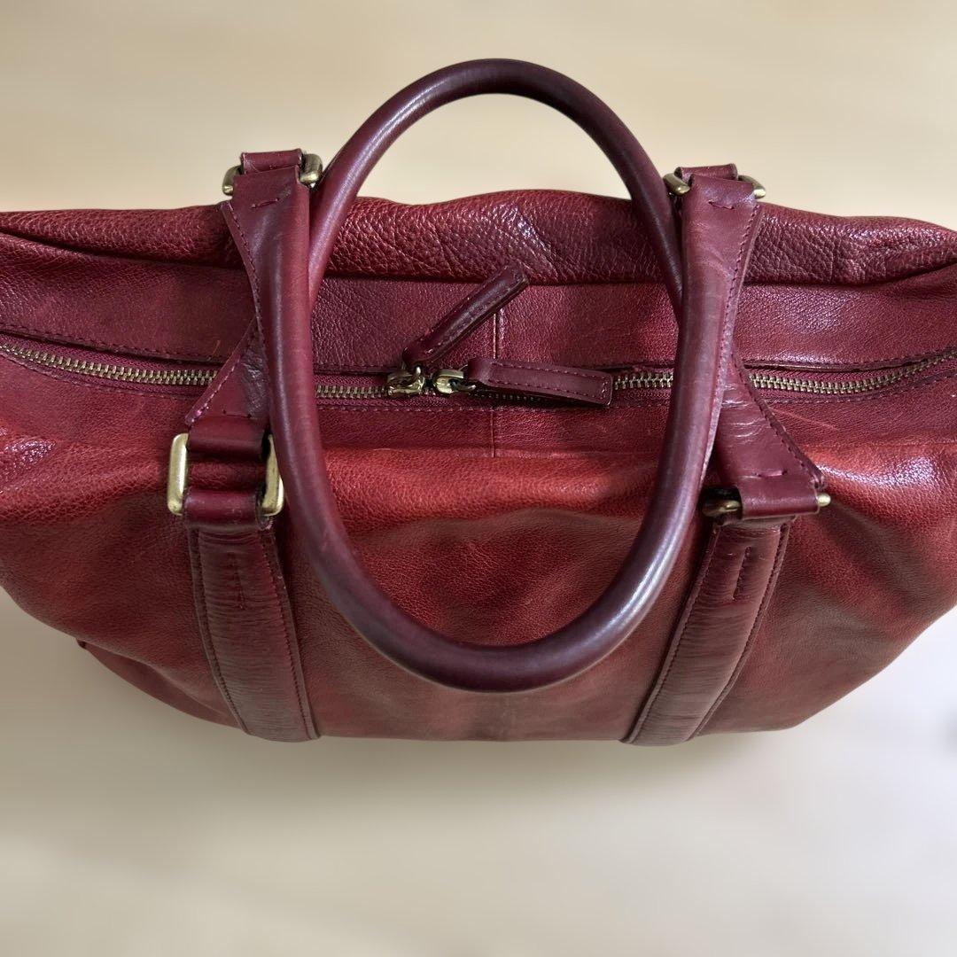 ポーター　プリュム　PORTER PRIME ボストンバッグ レア　赤　革