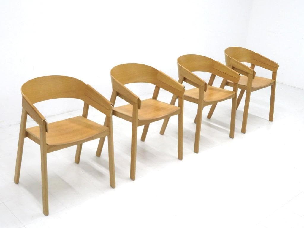 展示品　ムート　カバーチェア　4脚セット　デンマーク　北欧　　ダイニングチェア