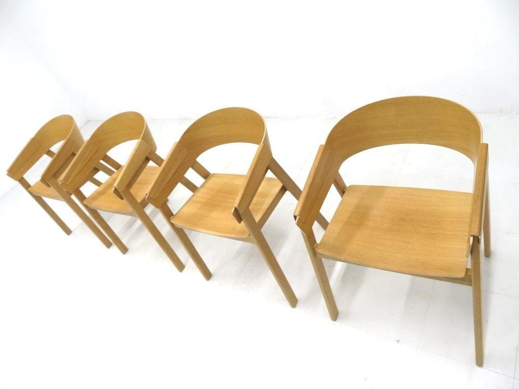 展示品　ムート　カバーチェア　4脚セット　デンマーク　北欧　　ダイニングチェア