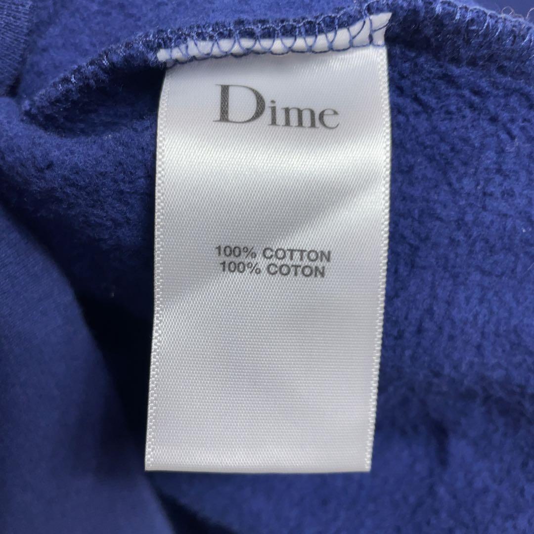 【人気デザイン】ダイム スウェット センター刺繍ロゴ 人気Lサイズ ネイビー