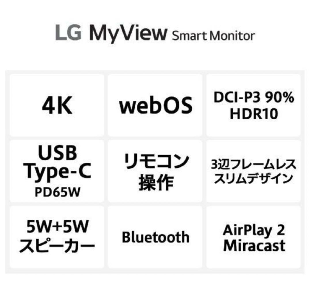 2024年モデル LG myview Smart Monitor 32インチ4K
