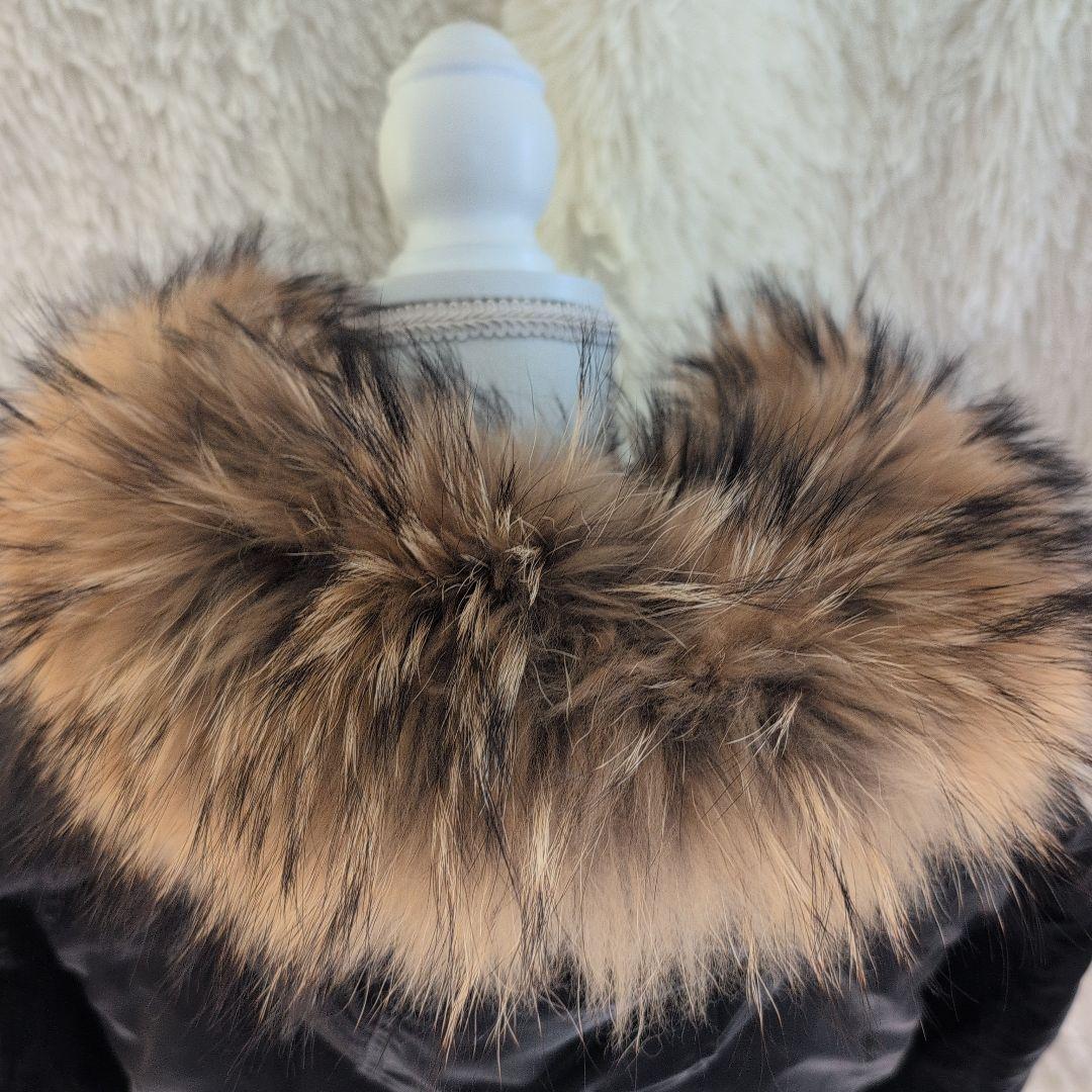 希少 goa ゴア　ラクーンファーコート　ミリタリー　モッズコート　ブラック