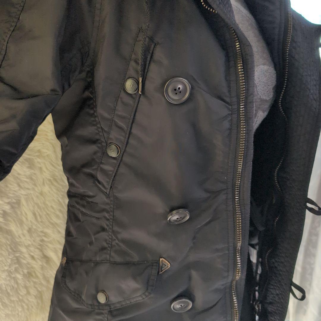 希少 goa ゴア　ラクーンファーコート　ミリタリー　モッズコート　ブラック