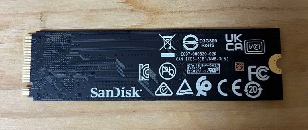 内蔵型SSD SanDisk WDS400T4X0E 4TB WD_BLACK SN7100
