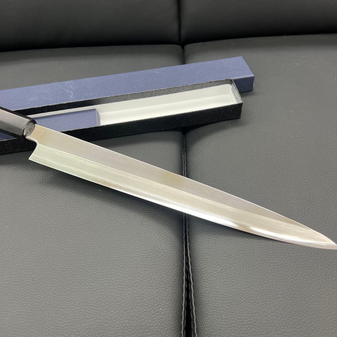 ★新品送料込★V10鏡面刺身包丁270mm水牛黒檀柄