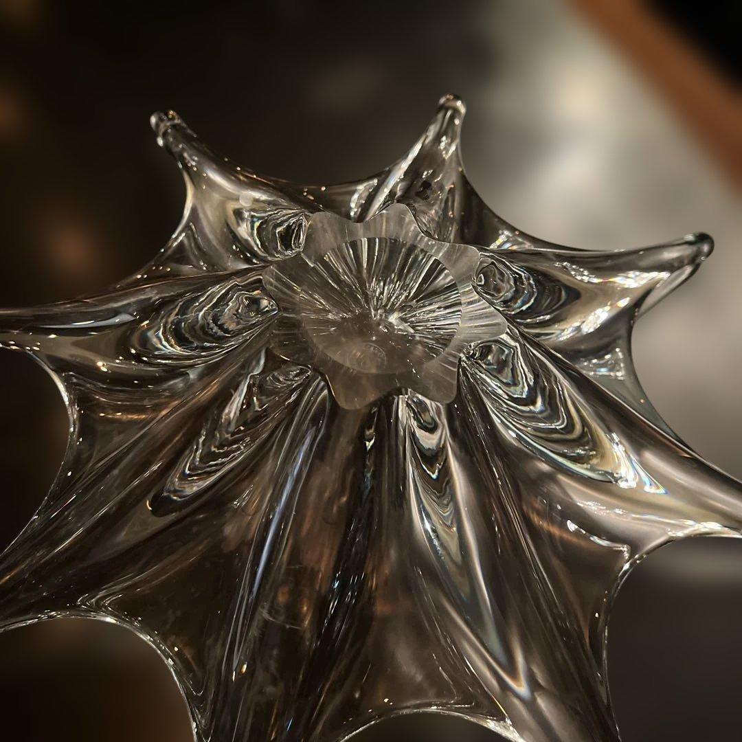 年末値下げオールドバカラ　希少フルーツコンポート　特大 オブジェ　花入