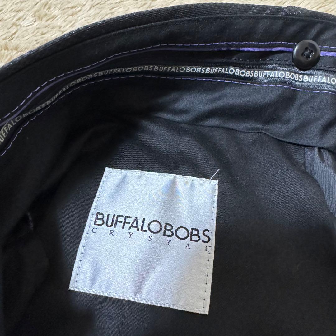 BUFFALOBOBS crystau 紫 スーツ メンズ ブラック 黒