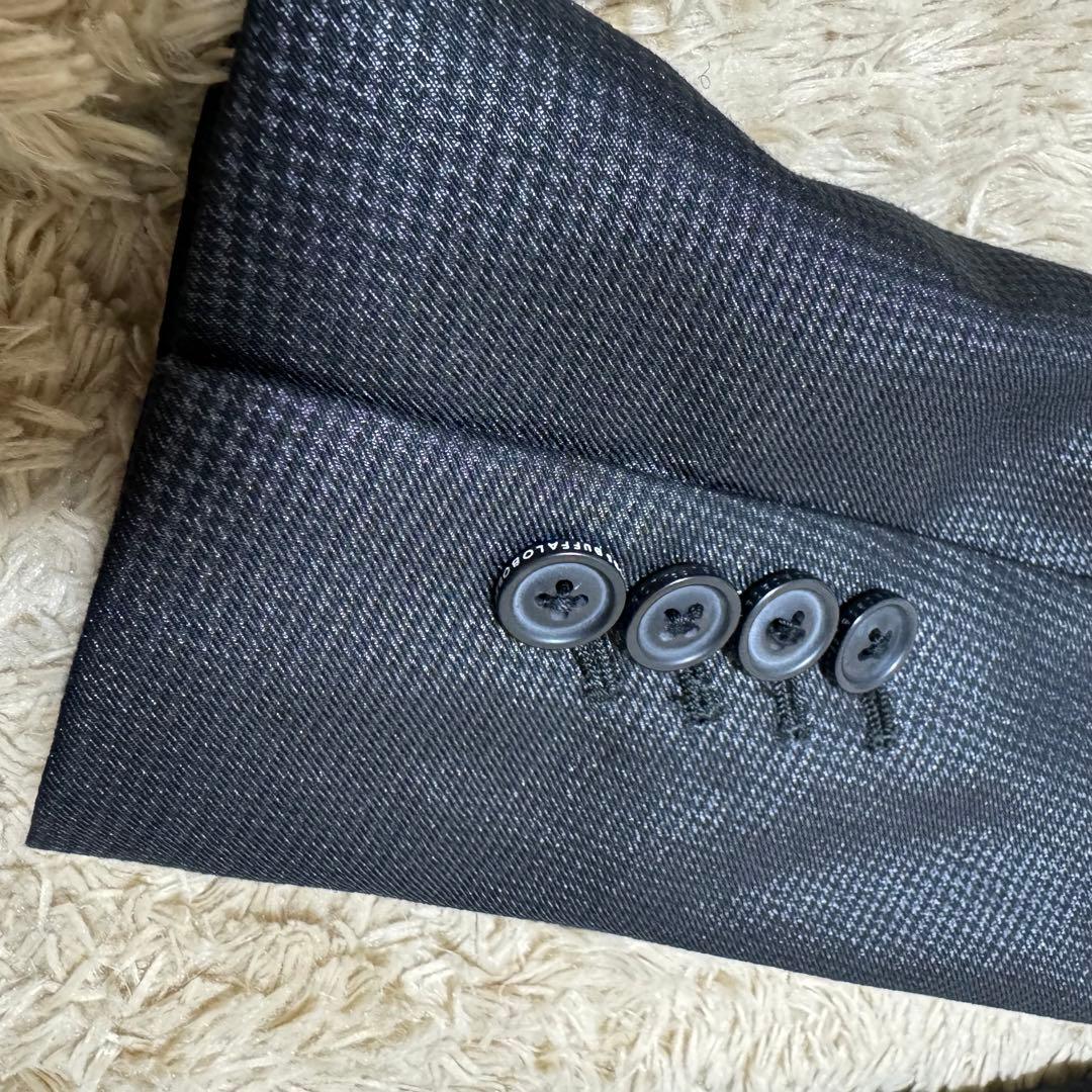 BUFFALOBOBS crystau 紫 スーツ メンズ ブラック 黒