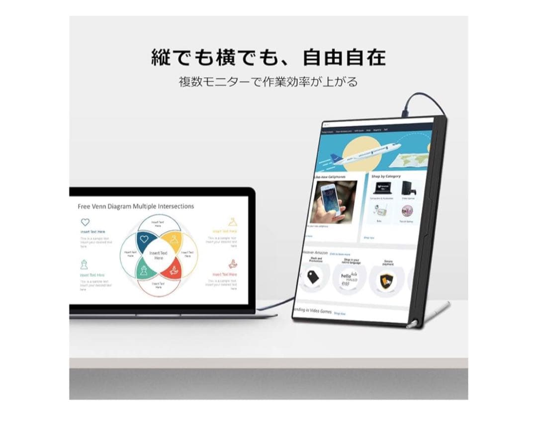 EVICIV モバイルディスプレイ FHD 15.6インチ 1920*1080