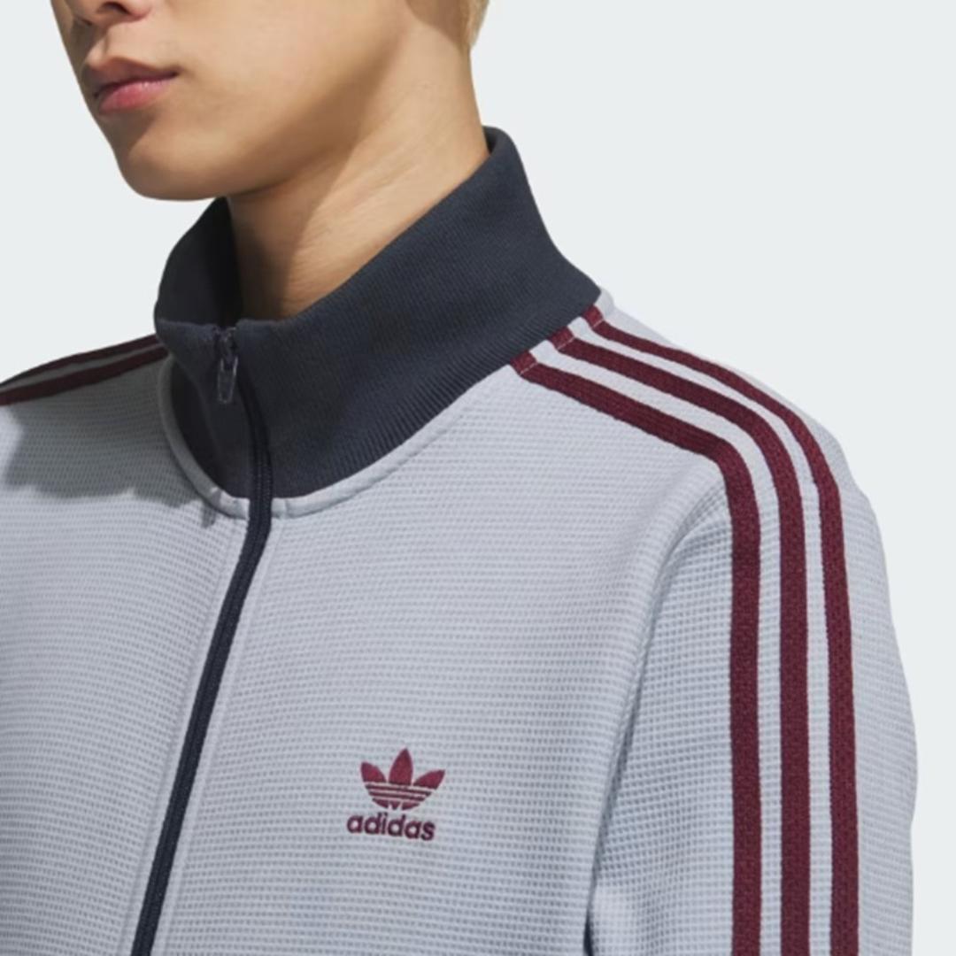SALE✨ 2XL adidas トラックトップ ワッフル アディカラー グレー