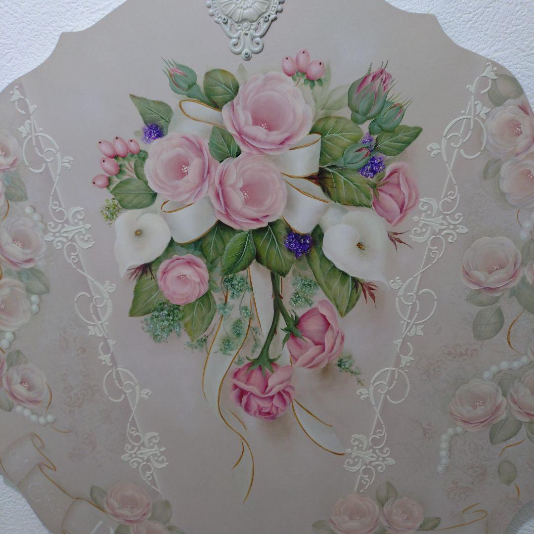 スカラップボード大　リバーシブル　トールペイント作品