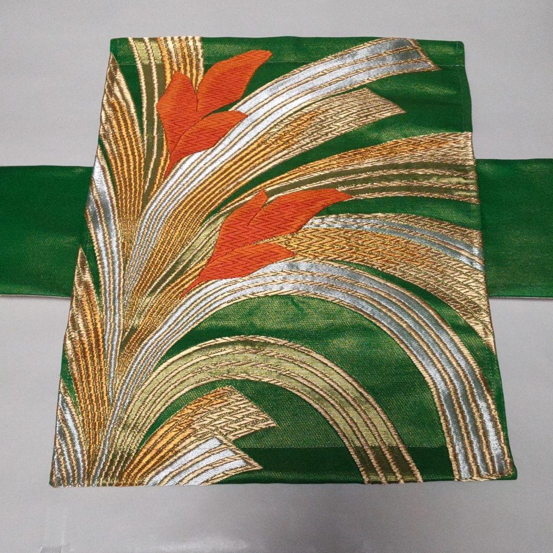 【売却済】正絹袋帯リメイクティッシュBOXカバー(マグネット付)