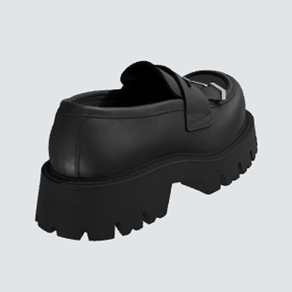 ZARA ザラ ボリュームフリンジローファー チャンキーソール 厚底 27cm