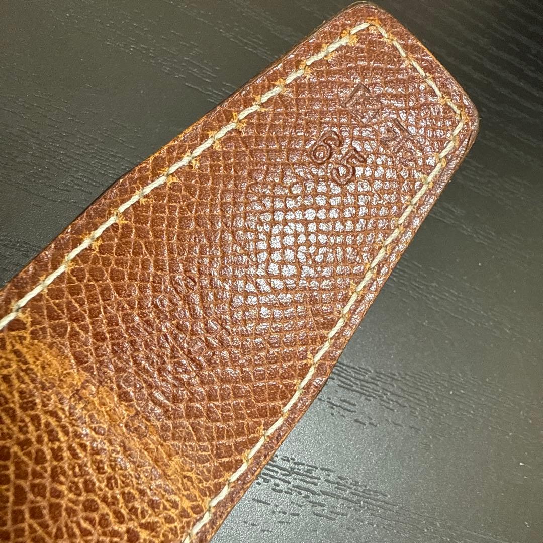 HERMES エルメスコンスタンスリバーシブルベルト65 マットシルバー　美品