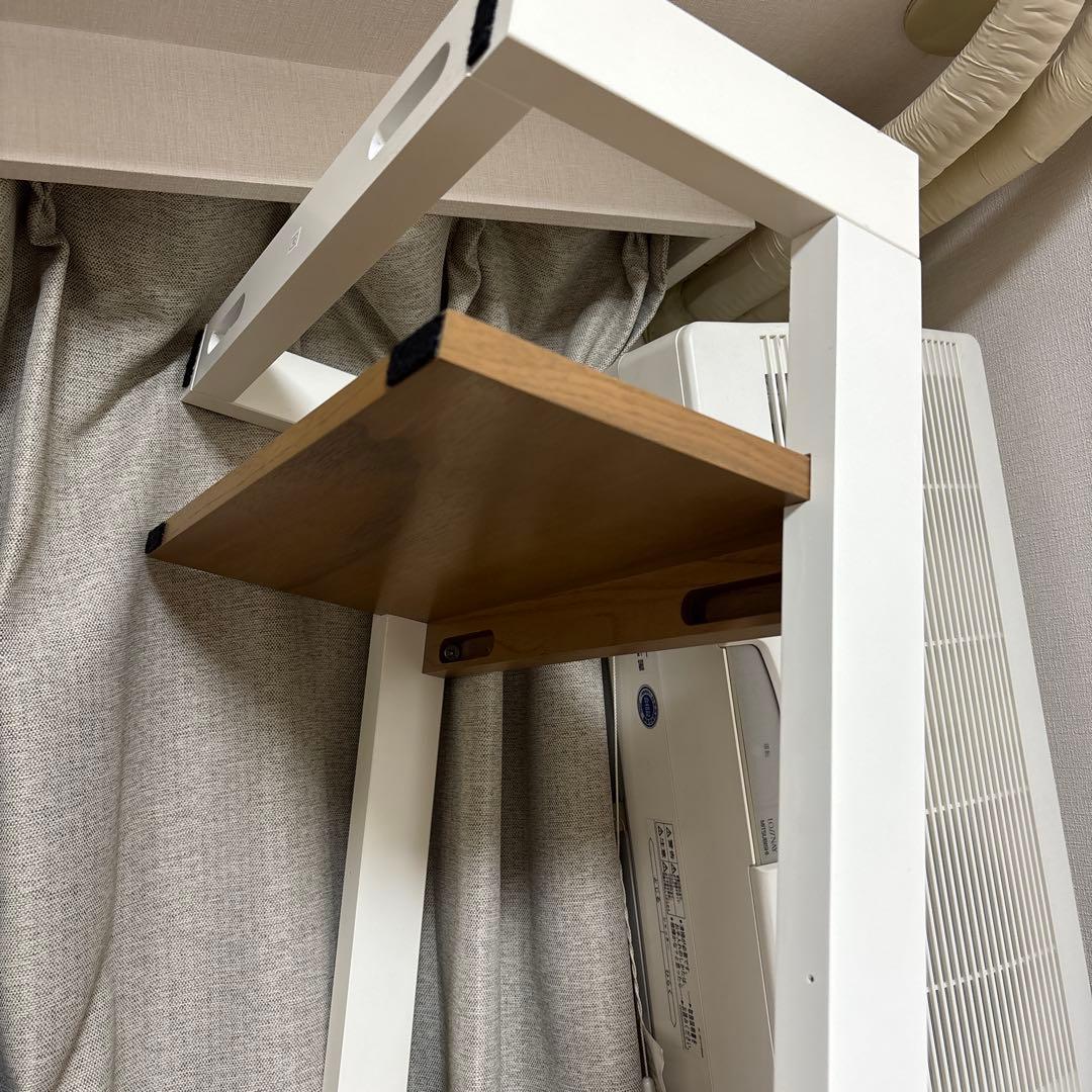 壁掛けラック ホワイト ラダーシェルフ　チェスト