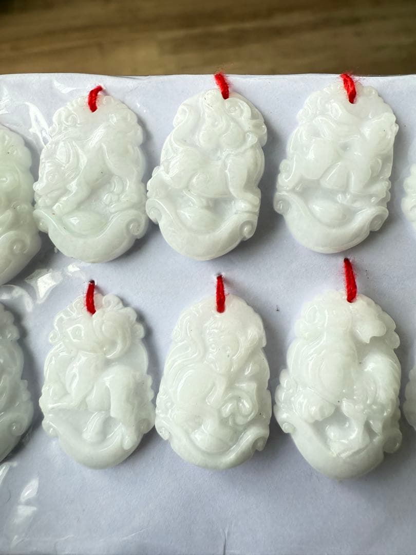 ◆限定◆ 翡翠 彫刻 十二支 根付 古玩 コレクション 限定1セット 送料無料