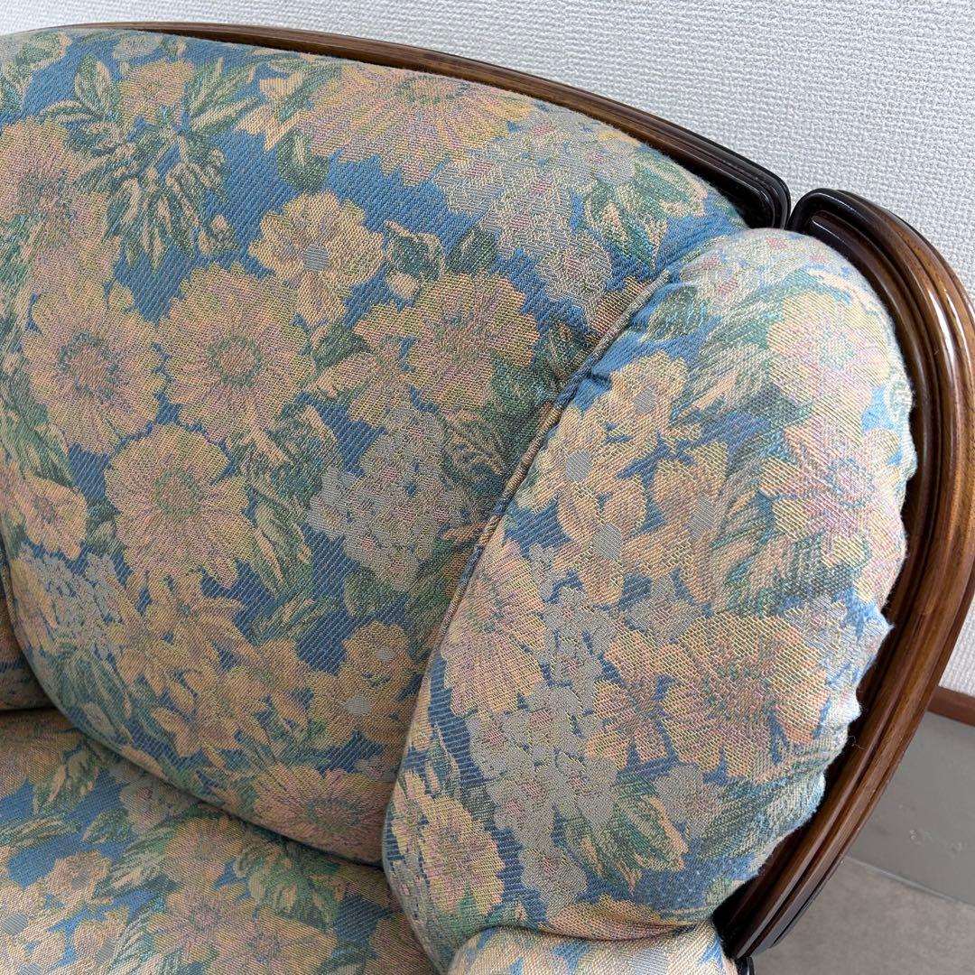 karimoku カリモク 1人掛けソファ レトロ 家具 アンティーク