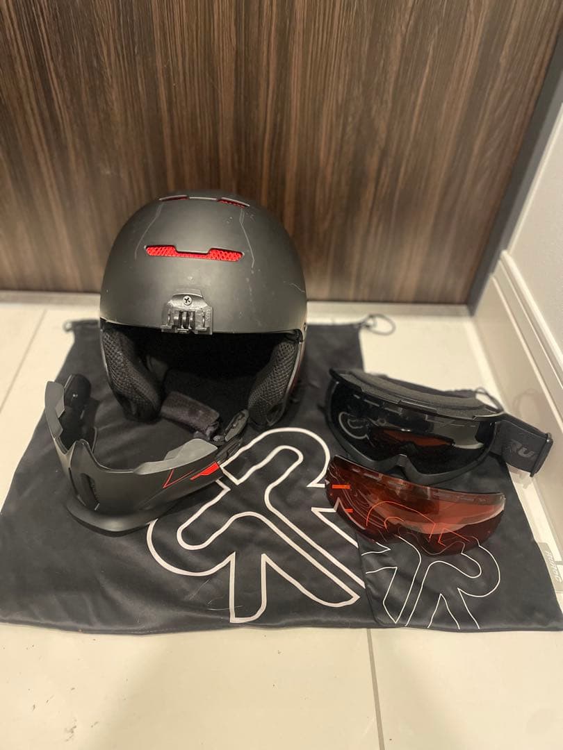 Ruroc スノーボード・スキー用ヘルメット M フルセット