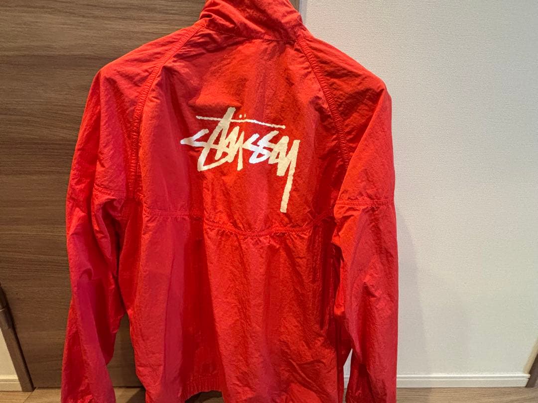 nike stussy windrunner M レッド ライトアウター