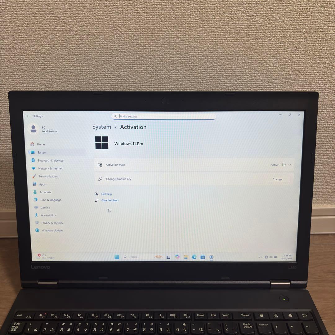 LENOVOノートパソコンi5 Windows11 Office2016付き