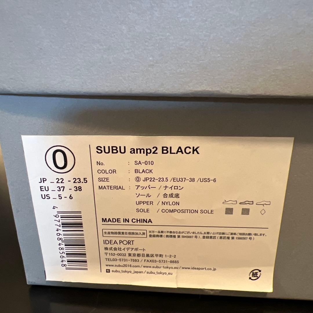 SUBU amp2 サンダル ブラック