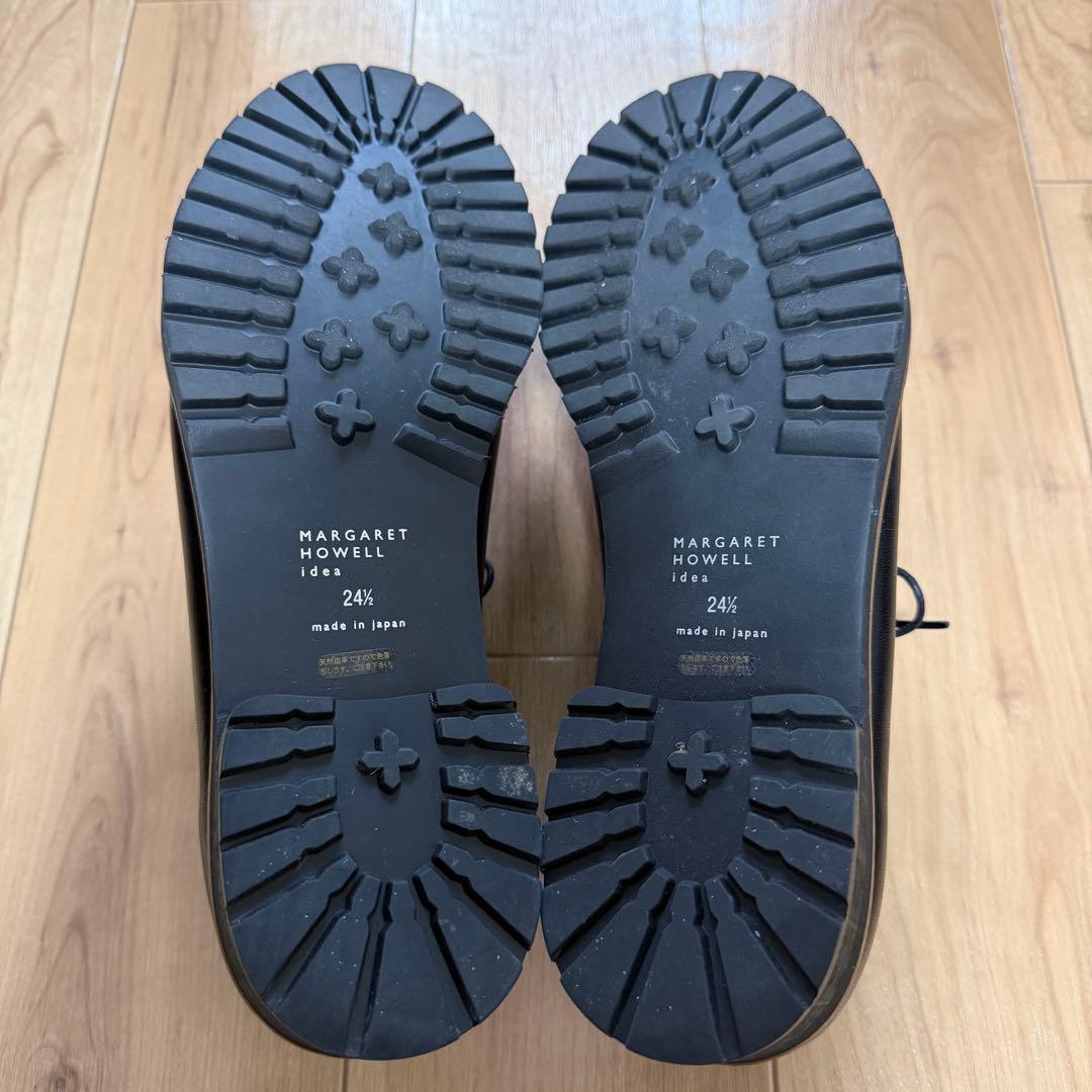 ☆美品☆ MARGARET HOWELL　革靴　黒　レースアップ　本革　レザー