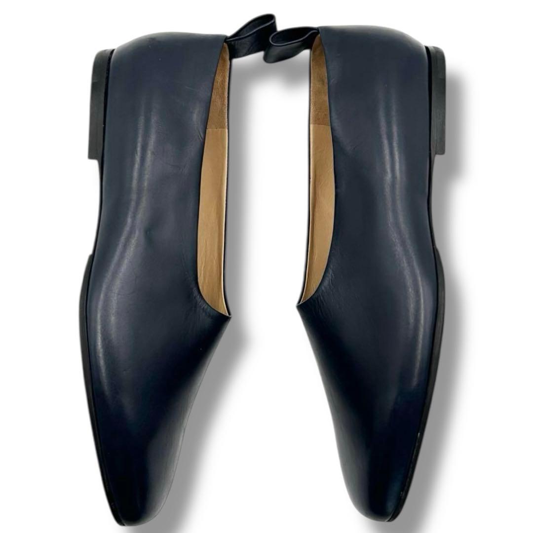 美品 ジルサンダー レザー ローファー パンプス フラット バレエシューズ 人気