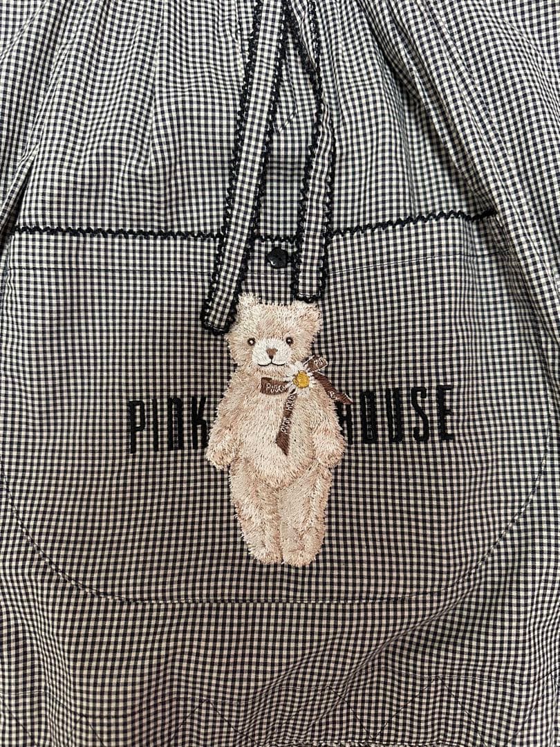 PINK HOUSE フリル付きチェックシャツ